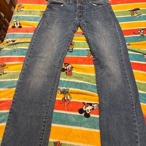 Lee Denim Slim Straight Jeans - Light Blue